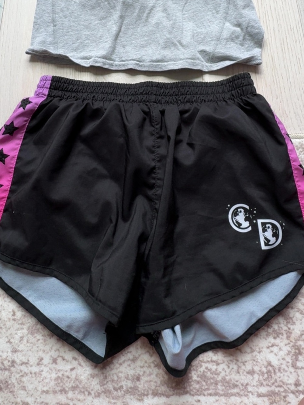 The cheerleading and dance worlds Black running Shorts